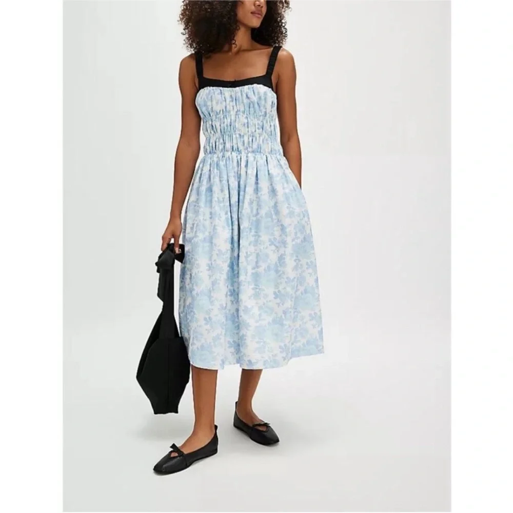 NIB FREE PEOPLE Mania Bow Ballerina Flats Black Leather. Size 8 - Picture 2 of 11